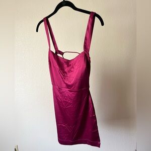 Free People dark fuschia mini dress